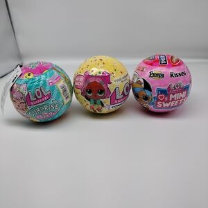 L.O.L. Surprise! Mini Sweet Dolls Set - Pink, Yellow, Blue